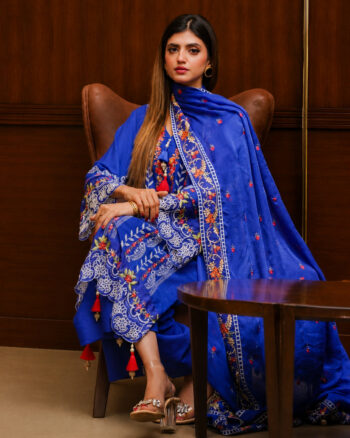 Blue Kharandi Dupatta