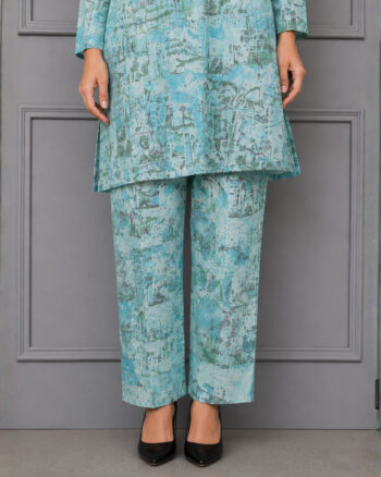 Blue Khaddar Pants