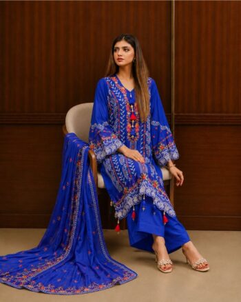 Blue Kharandi Dupatta