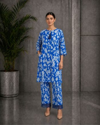 Blue Petals Grip Co-ord