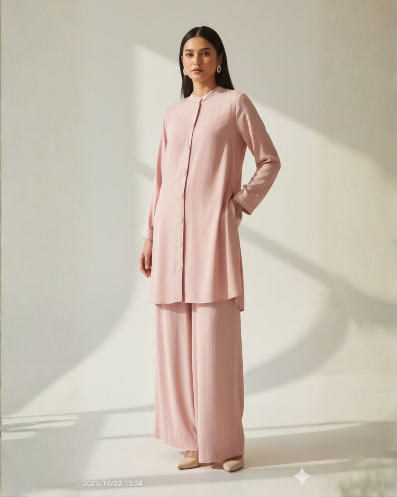 Blush Solid Co-ord 1