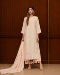 Cream Raw Silk Suit