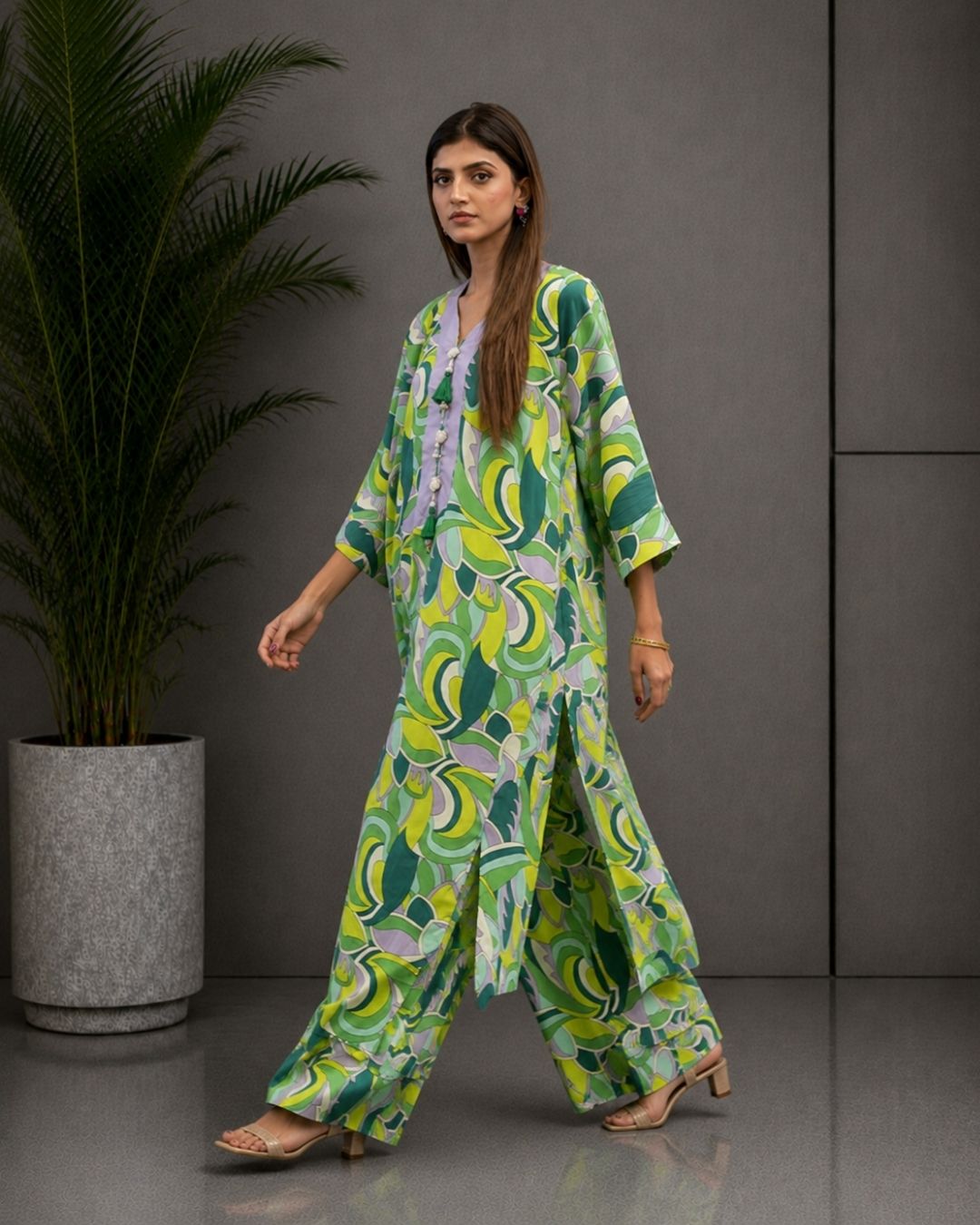 Green Silk Gown 1