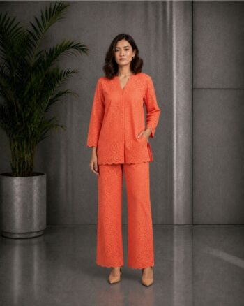 Orange Snow Co-ord Set