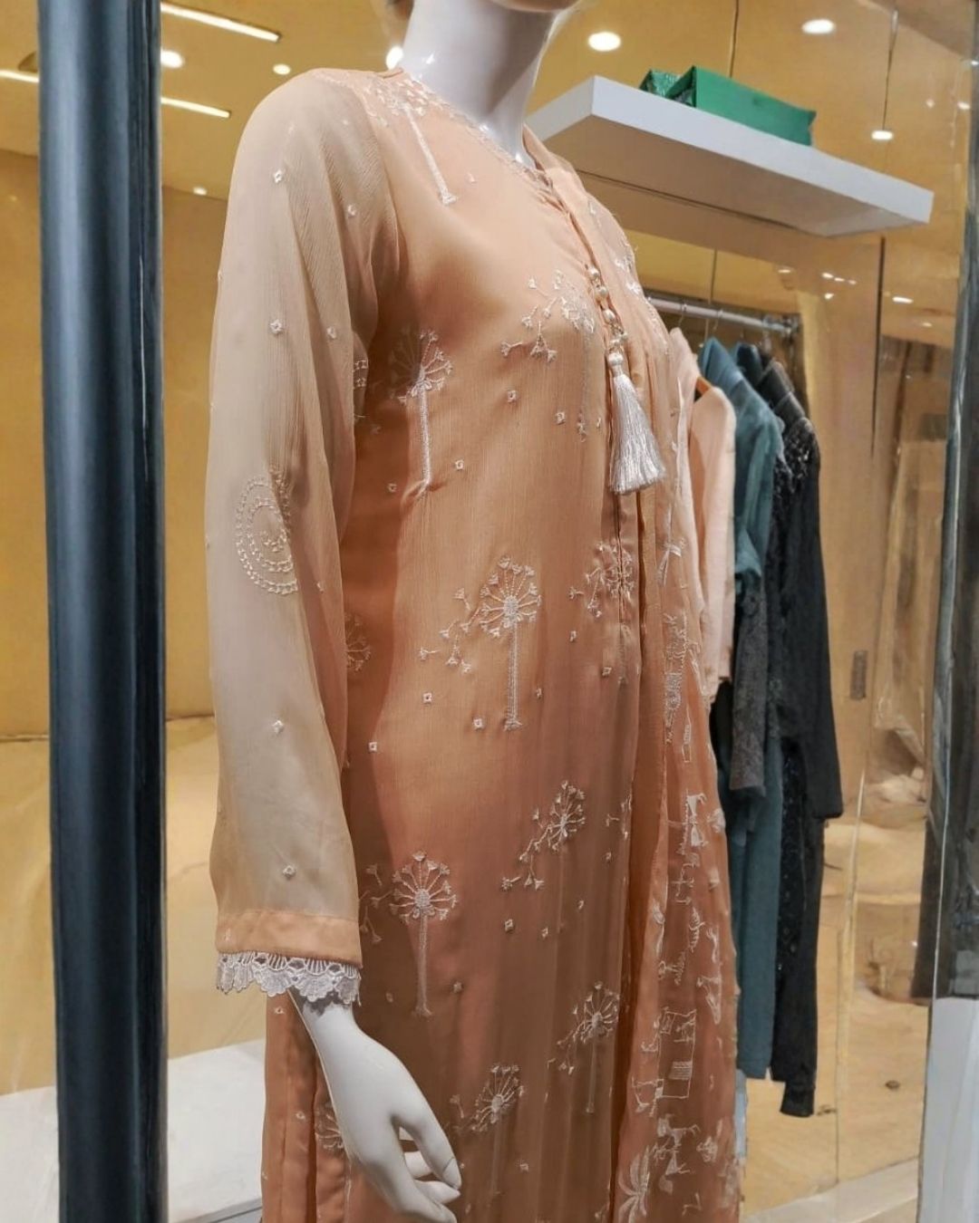 Peach Chiffon 3 Pc 5