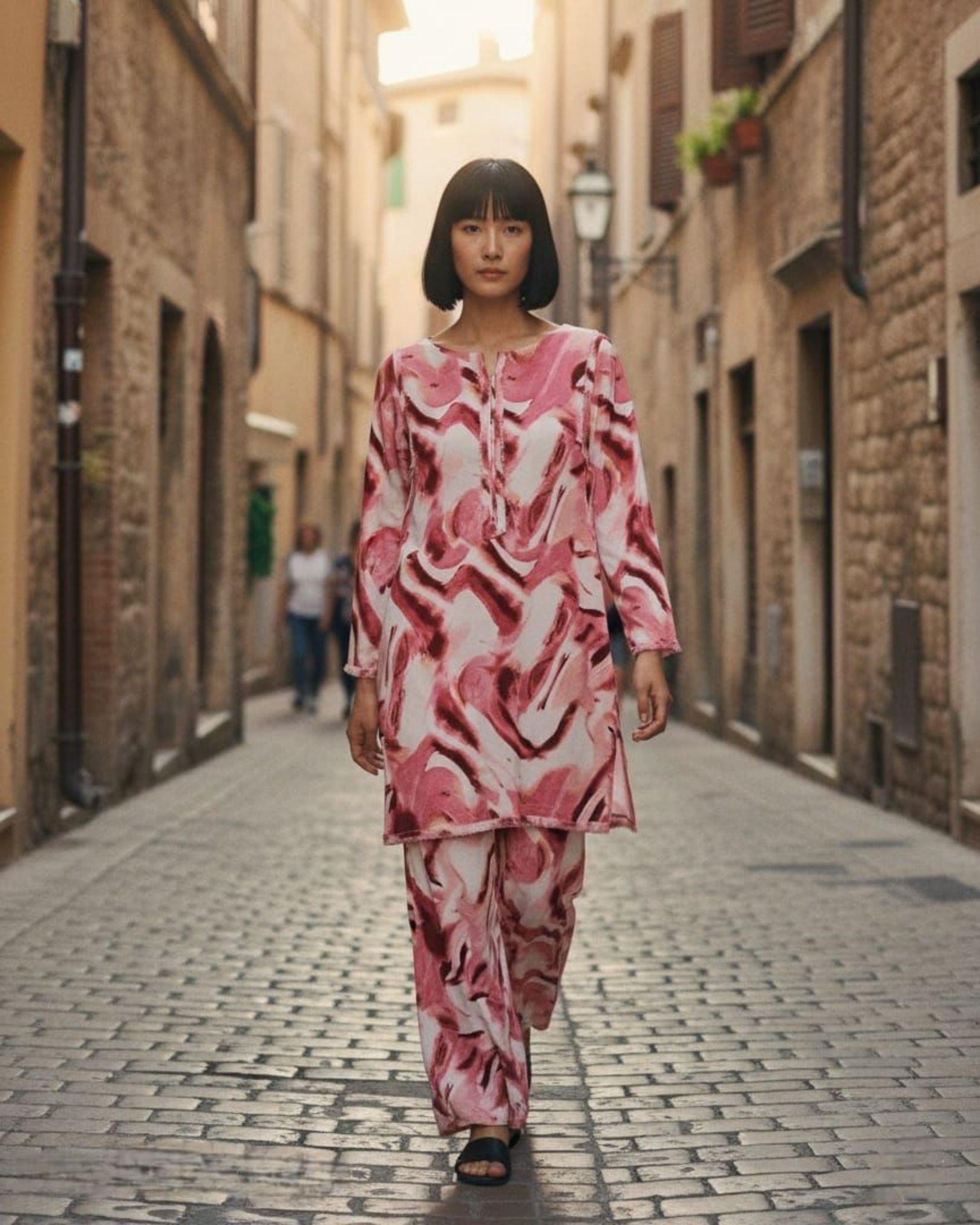 Pink Printed Khaddar 1