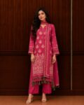 Pink Raw Silk Suit