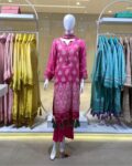 Pink Raw Silk Suit 1