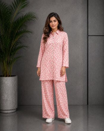 Pink Spotted Grip Co-ord Set