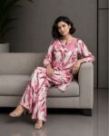 Pink printed khaddar 1