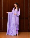 Purple Raw Silk Suit 1