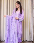 Purple Raw Silk Suit