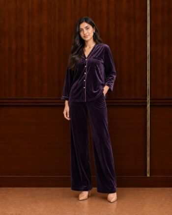Purple Velvet Co-ord