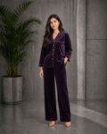 Purple Velvet Co-ord
