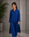 Royal Blue Long Single Shirt 1
