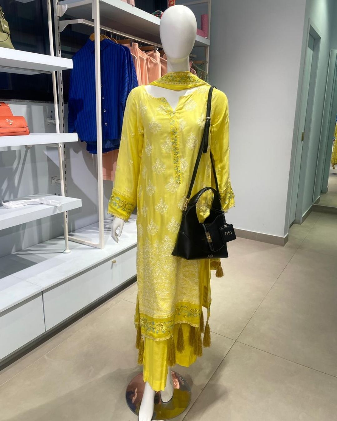 Yellow Rawsilk 3 piece 2