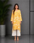 Yellow Silk Long Shirt