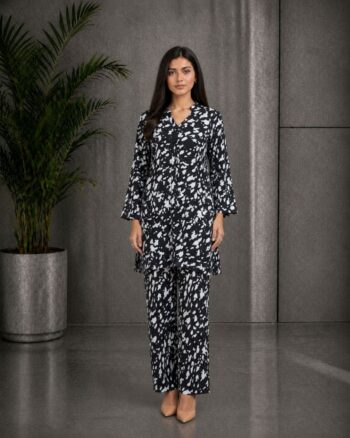 Onyx Black White Grip Co-Ord Set