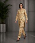 orange printed khaddar 2
