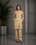 orange printed khaddar 2