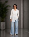 White Chickenkari Single Shirt