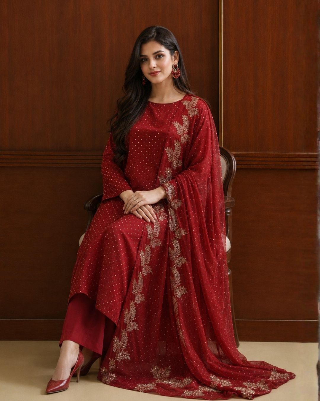 Crimson Red 3 Pc 2