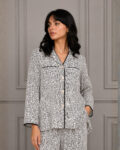 Black & White Silk Shirt