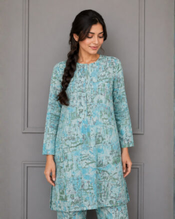 Blue Khaddar Shirt