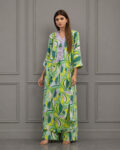 Green Silk Gown Top