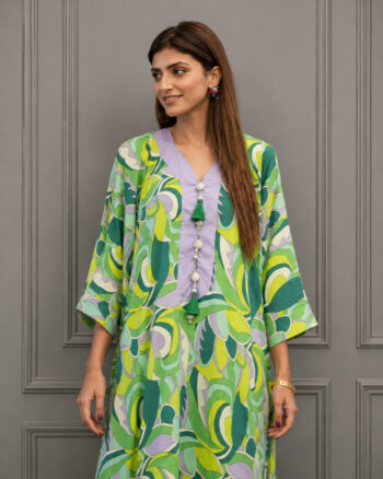 Green Silk Gown Top