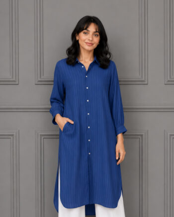 Royal Blue Long Single Shirt