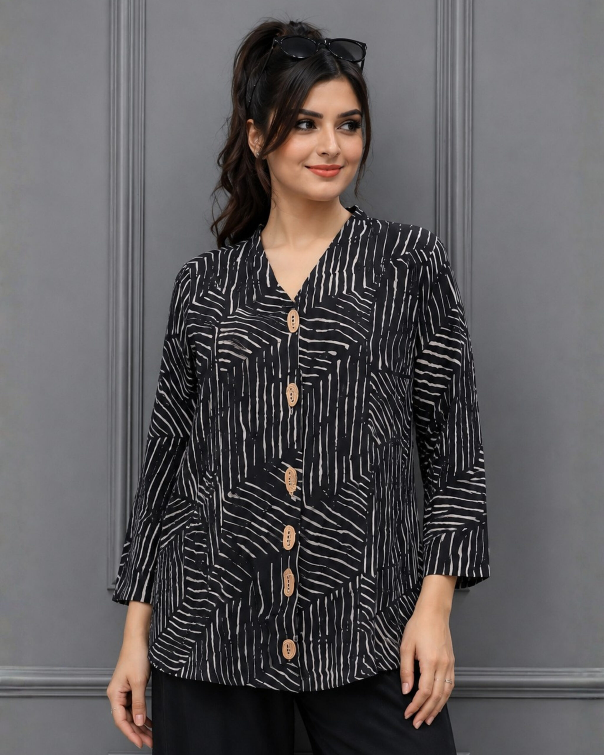 Zebra Black Shirt